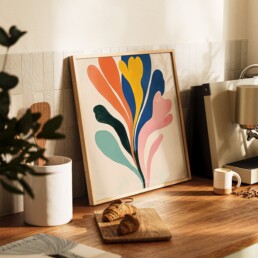 Square Frame in Kitchen Mockup