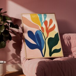 Frame Mockup Pink Sofa